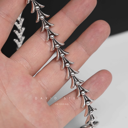 Chrome Hearts Crosstail Bracelet With Logo Tag