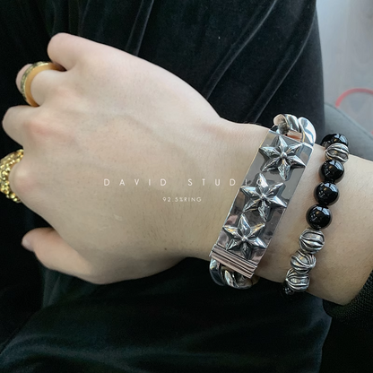 Chrome Hearts 6 Sided Star ID Bracelet