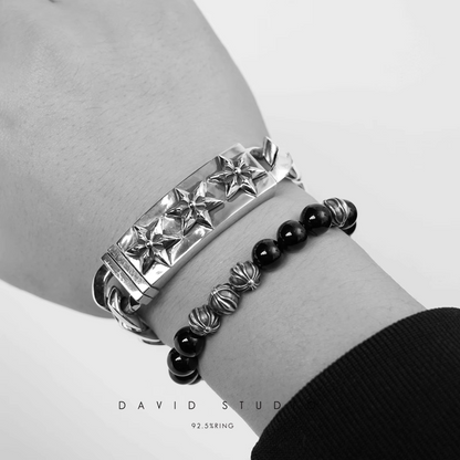 Chrome Hearts 6 Sided Star ID Bracelet