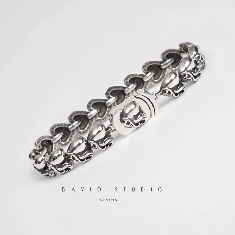 Chrome Hearts Heart Pattern Bracelet