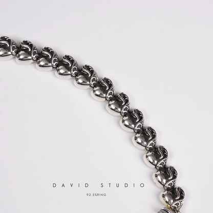 Chrome Hearts Heart Pattern Bracelet