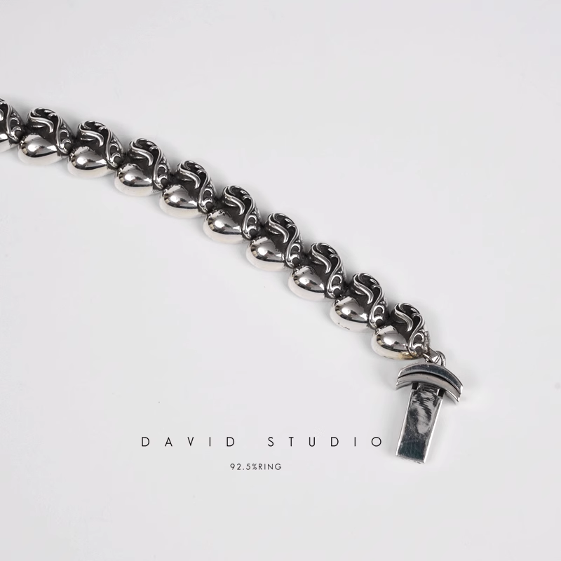 Chrome Hearts Heart Pattern Bracelet