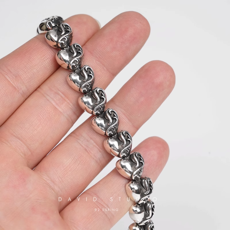 Chrome Hearts Heart Pattern Bracelet