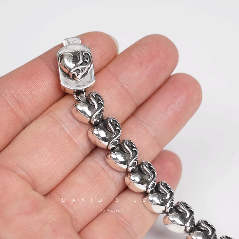 Chrome Hearts Heart Pattern Bracelet