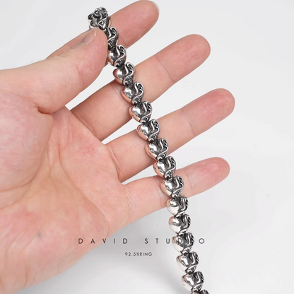 Chrome Hearts Heart Pattern Bracelet