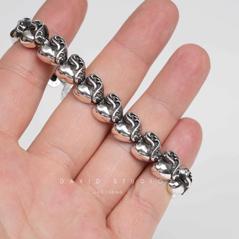 Chrome Hearts Heart Pattern Bracelet