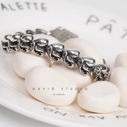 Chrome Hearts Heart Pattern Bracelet