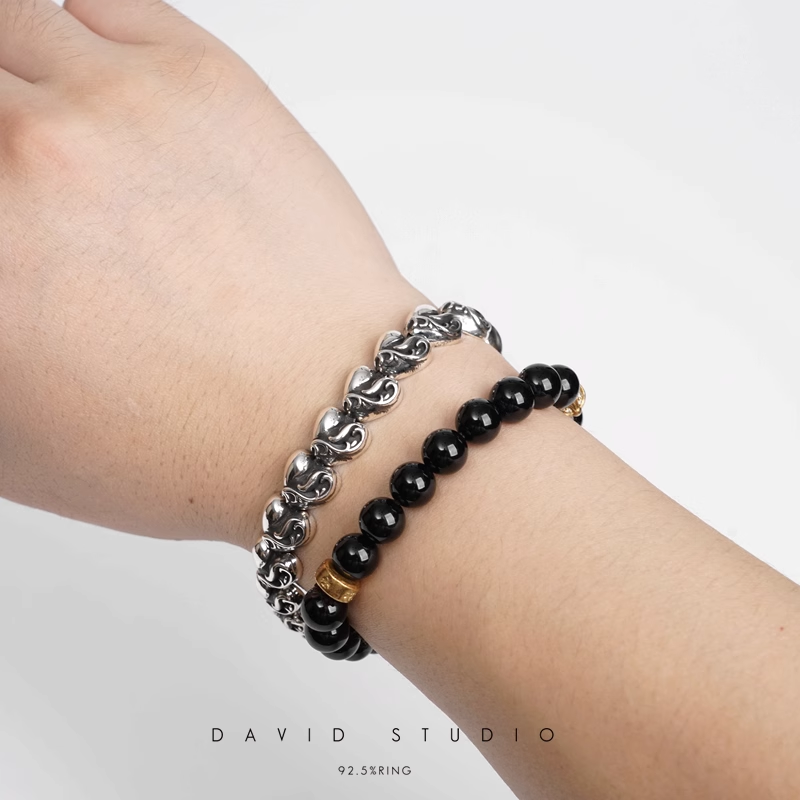 Chrome Hearts Heart Pattern Bracelet