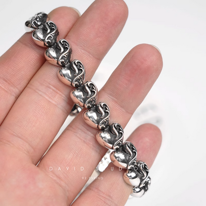 Chrome Hearts Heart Pattern Bracelet