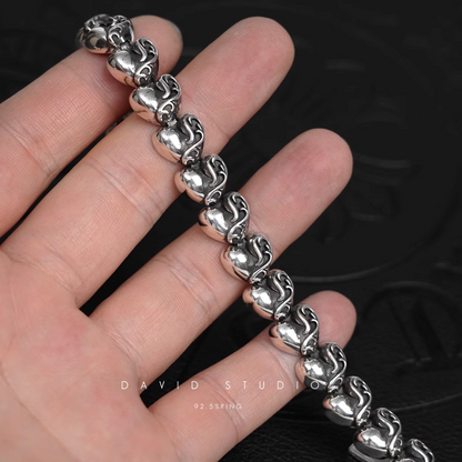 Chrome Hearts Heart Pattern Bracelet