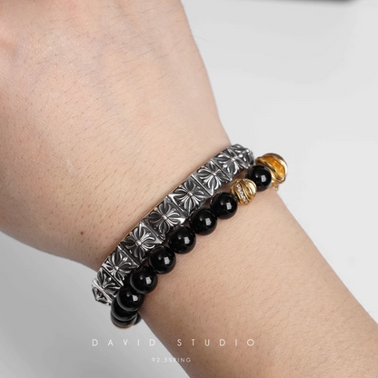 Chrome Hearts CH Plus Square Pattern Bracelet