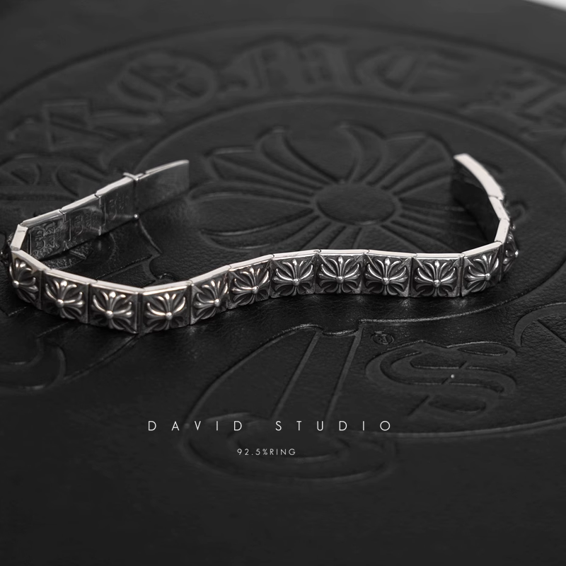 Chrome Hearts CH Plus Square Pattern Bracelet