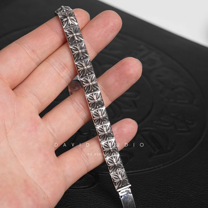 Chrome Hearts CH Plus Square Pattern Bracelet