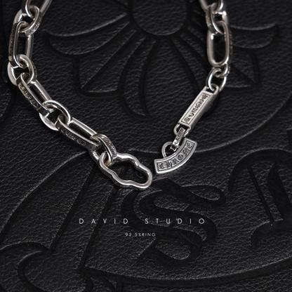 Chrome Hearts Inscribed Logo Chain Bracelet