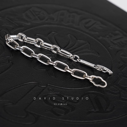 Chrome Hearts Inscribed Logo Chain Bracelet