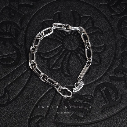 Chrome Hearts Inscribed Logo Chain Bracelet