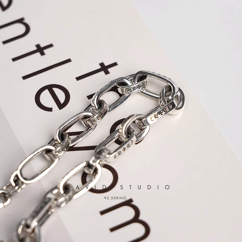 Chrome Hearts Inscribed Logo Chain Bracelet