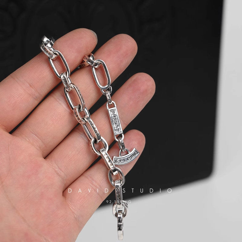 Chrome Hearts Inscribed Logo Chain Bracelet