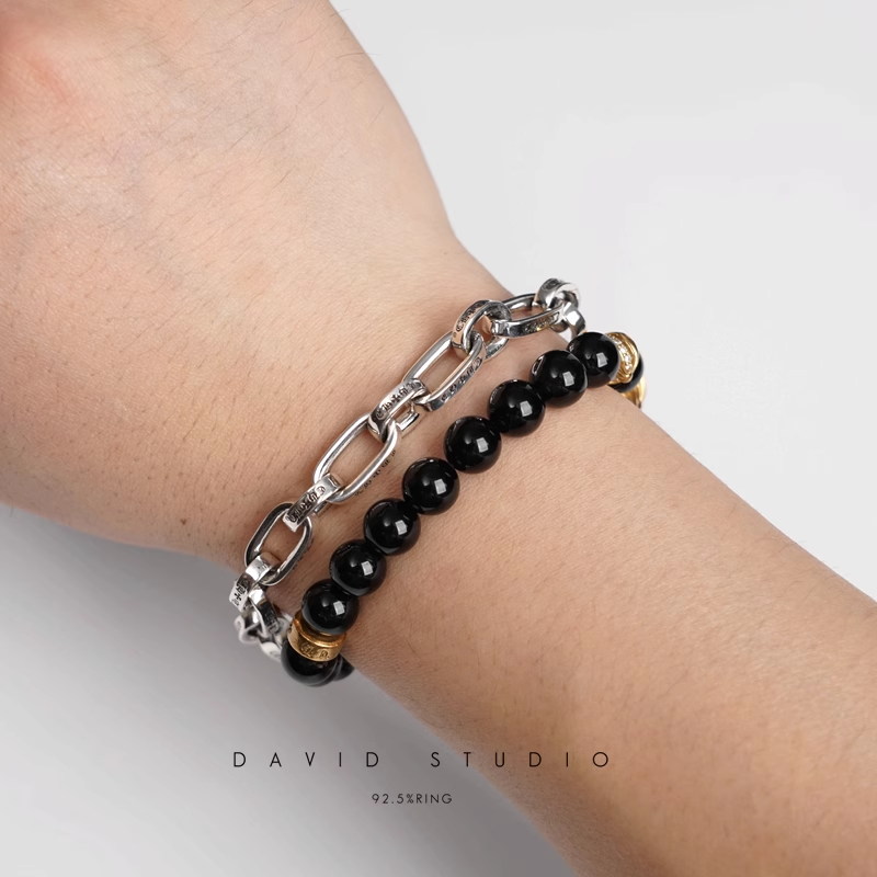 Chrome Hearts Inscribed Logo Chain Bracelet