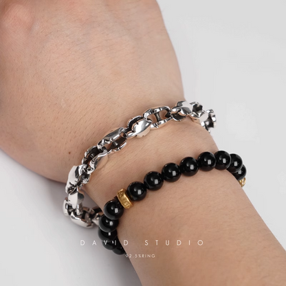 Chrome Hearts Fleur Tail Pattern Bracelet