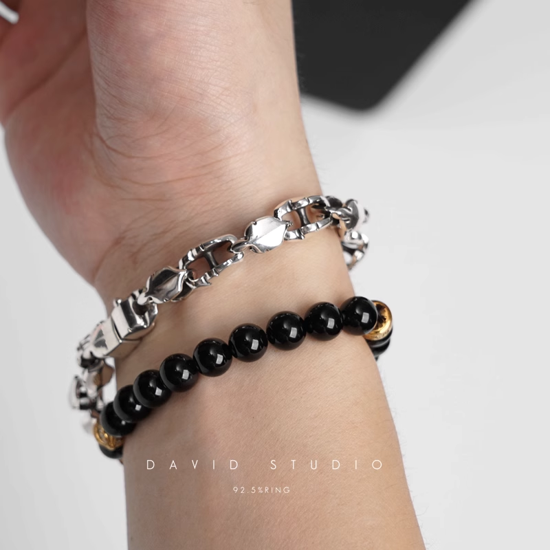 Chrome Hearts Fleur Tail Pattern Bracelet