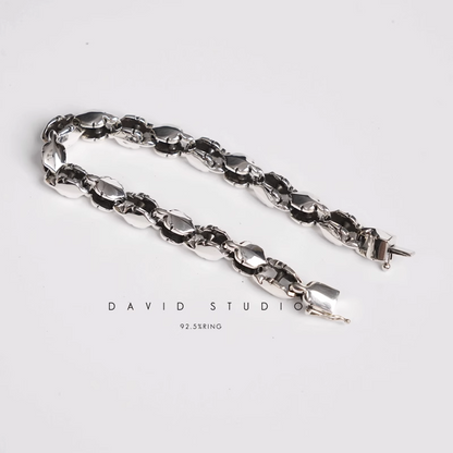 Chrome Hearts Fleur Tail Pattern Bracelet