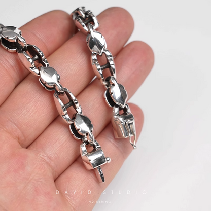 Chrome Hearts Fleur Tail Pattern Bracelet