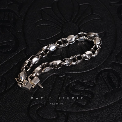 Chrome Hearts Fleur Tail Pattern Bracelet