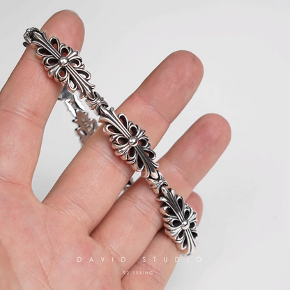 Chrome Hearts Double Cross Pattern Bracelet