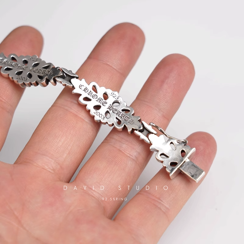 Chrome Hearts Double Cross Pattern Bracelet