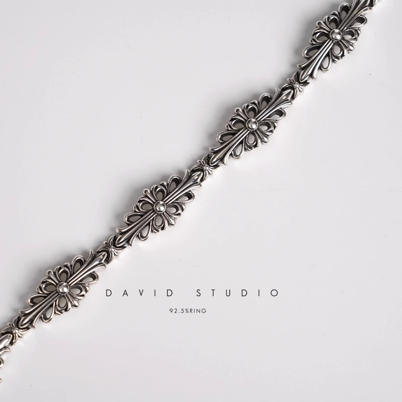 Chrome Hearts Double Cross Pattern Bracelet