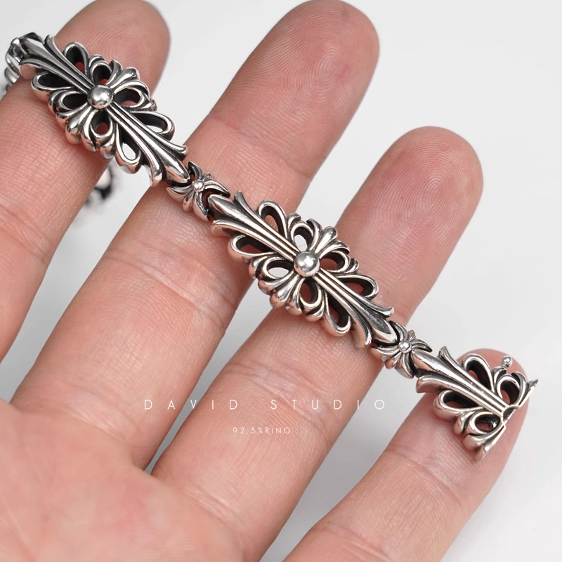 Chrome Hearts Double Cross Pattern Bracelet