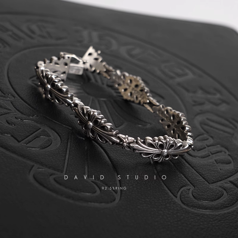 Chrome Hearts Double Cross Pattern Bracelet