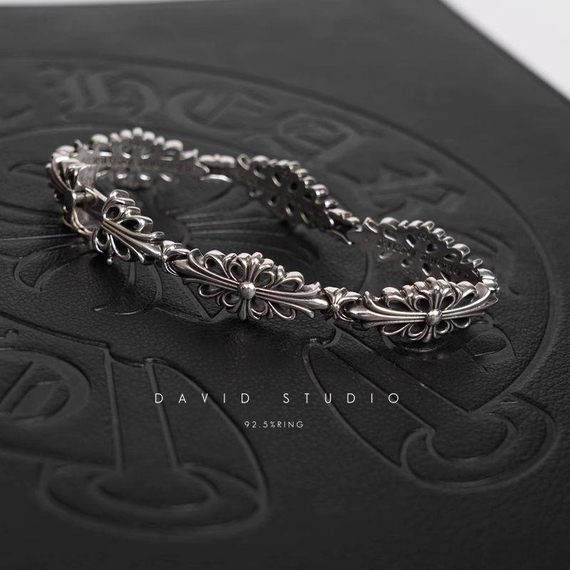 Chrome Hearts Double Cross Pattern Bracelet