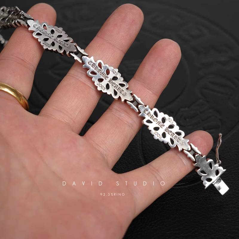 Chrome Hearts Double Cross Pattern Bracelet