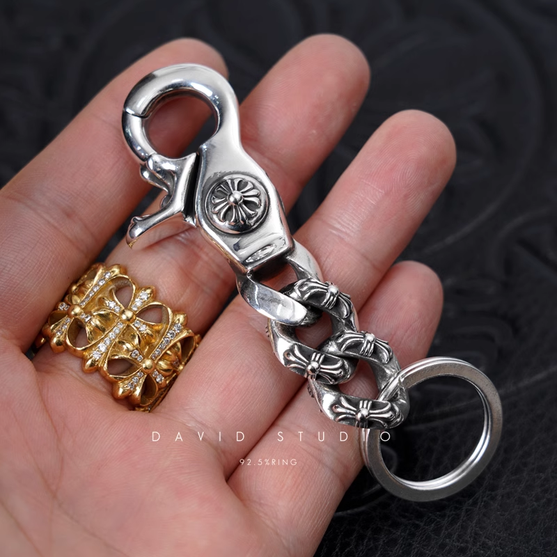 Chrome Hearts Fancy Link Key Ring Chain