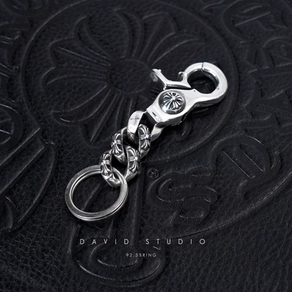 Chrome Hearts Fancy Link Key Ring Chain