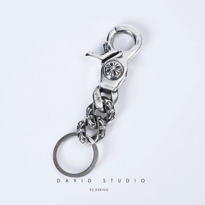 Chrome Hearts Fancy Link Key Ring Chain