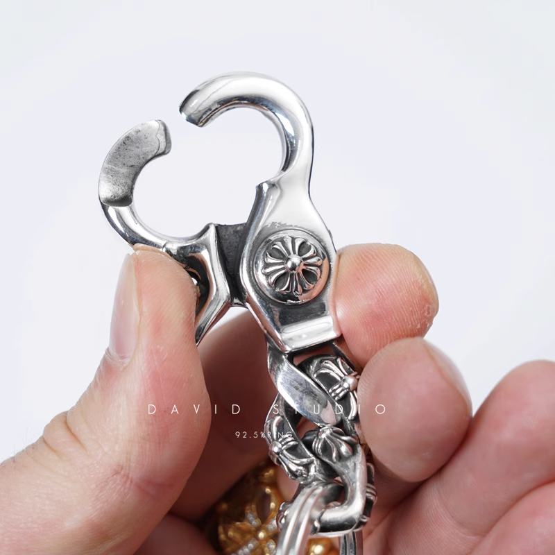 Chrome Hearts Fancy Link Key Ring Chain