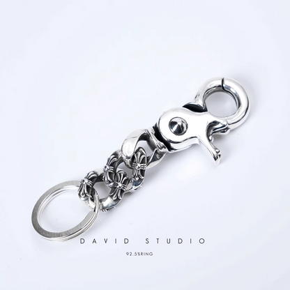 Chrome Hearts Fancy Link Key Ring Chain