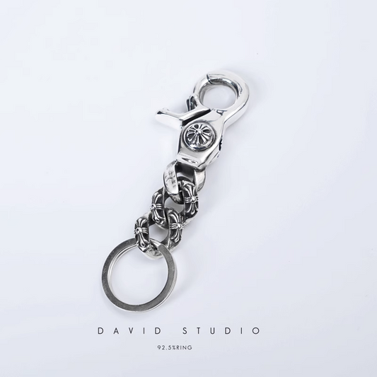 Chrome Hearts Fancy Link Key Ring Chain