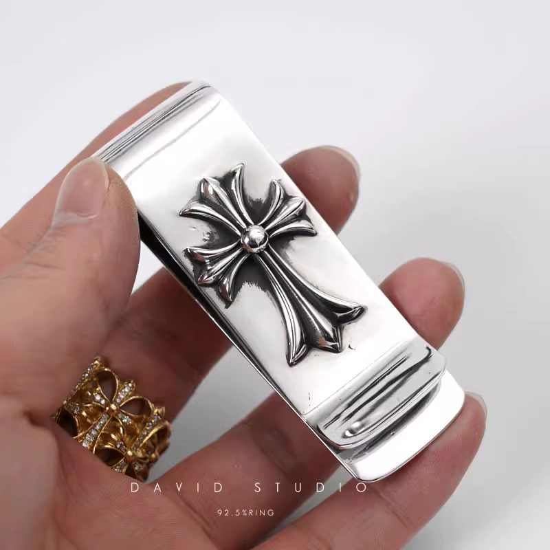 Chrome Hearts Double Cross Money Clip