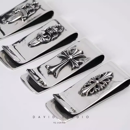 Chrome Hearts Heart Dagger Money Clip