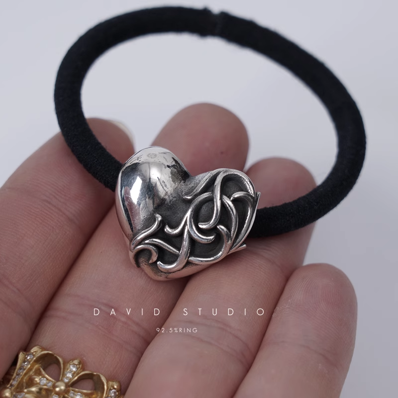 Chrome Hearts Heart Hair Tie