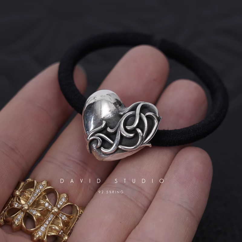 Chrome Hearts Heart Hair Tie