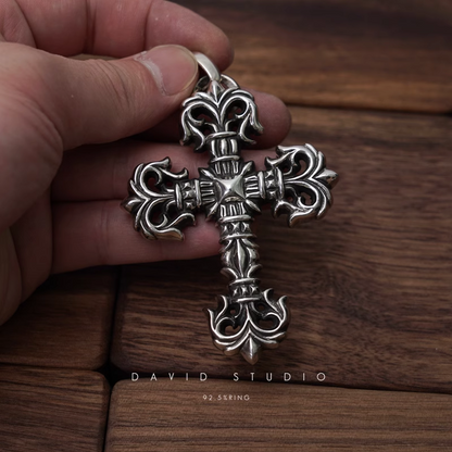 Chrome Hearts Large Filigree Cross Pendant