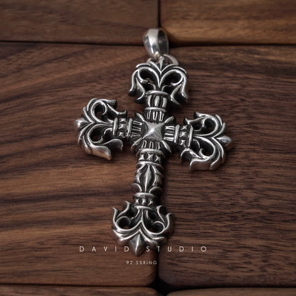 Chrome Hearts Large Filigree Cross Pendant