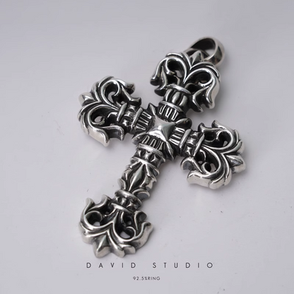 Chrome Hearts Large Filigree Cross Pendant