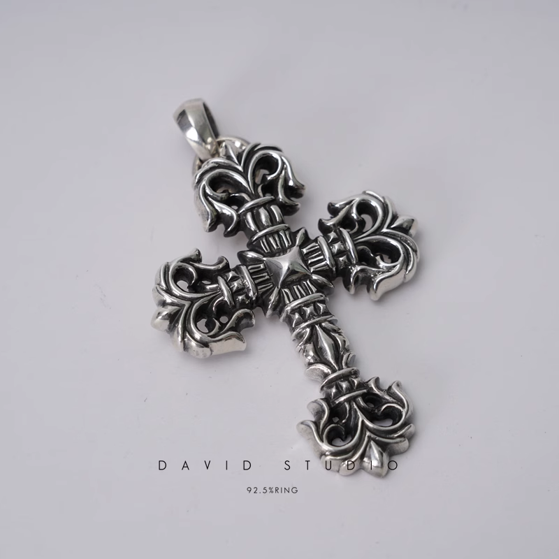 Chrome Hearts Large Filigree Cross Pendant