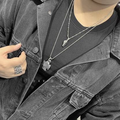 Chrome Hearts Mini Dagger Whistle Pendant – Twist Chain